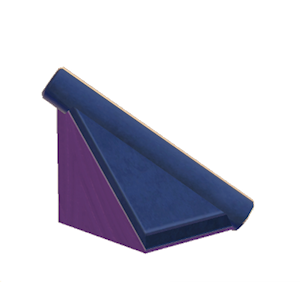 Purple Tiled hipped roof