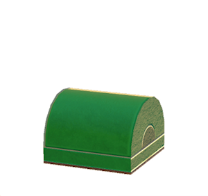 Green Tiled roof decoration