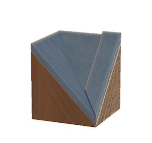 Gray Tiled roof valley