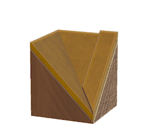 Yellow Tiled roof valley