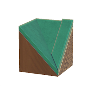 Aquamarine Tiled roof valley