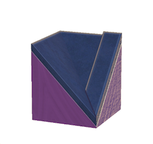 Purple Tiled roof valley