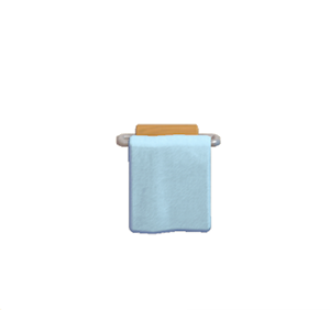 Cyan Towel rack