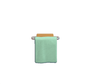 Aquamarine Towel rack