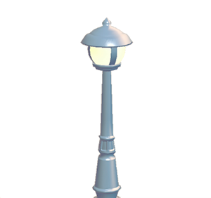Cyan Town streetlight