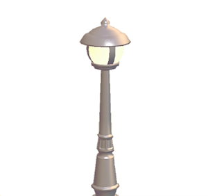 Beige Town streetlight