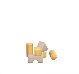 Beige Toy blocks