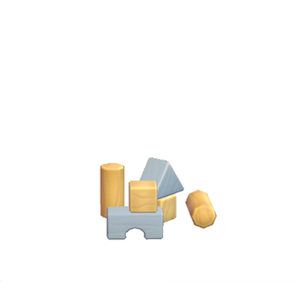 Gray Toy blocks