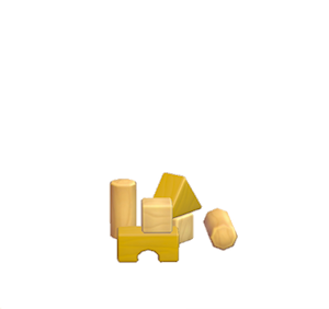 Yellow Toy blocks