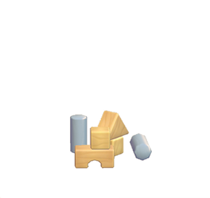 Gray Toy blocks