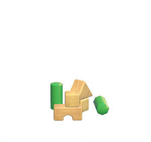 Green Toy blocks