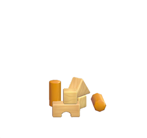 Orange Toy blocks