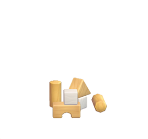 White Toy blocks