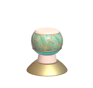 Aquamarine Twisty pillar (lower)