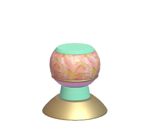 Aquamarine Twisty pillar (lower)