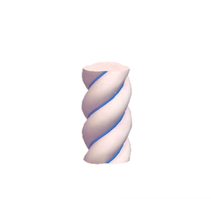 Navy Twisty pillar (middle)
