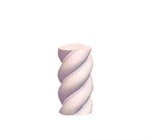 White Twisty pillar (middle)