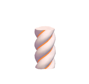 Orange Twisty pillar (middle)