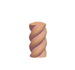 Brown Twisty pillar (middle)