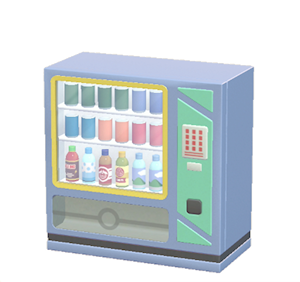 Cyan Vending machine