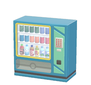Blue Vending machine