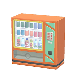 Orange Vending machine