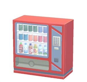 Cyan Vending machine