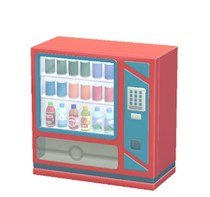 Blue Vending machine