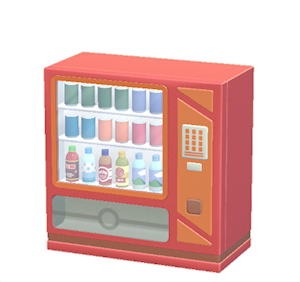 Orange Vending machine