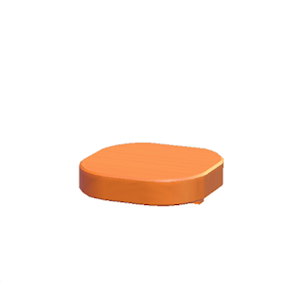 Orange Wall-mounted table
