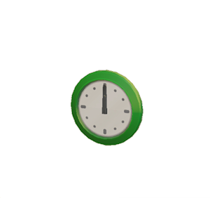 Green Wall clock