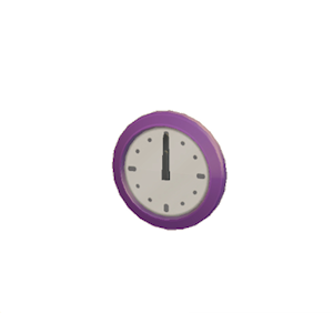 Purple Wall clock