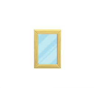 Yellow Wall mirror