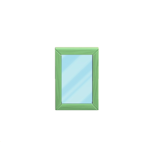 Green Wall mirror
