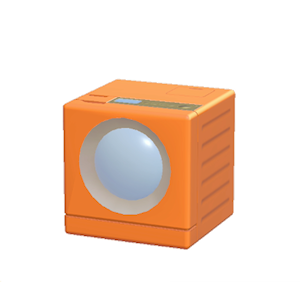 Orange Washing machine