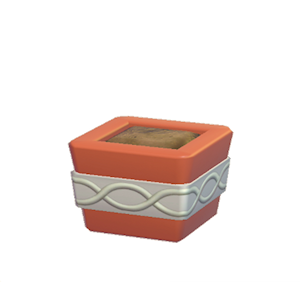 Red Wavy-pattern planter