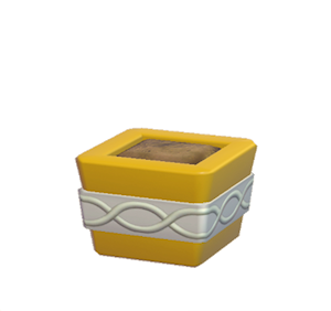 Yellow Wavy-pattern planter