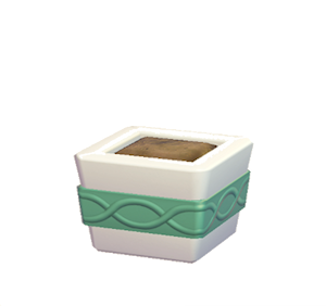 Aquamarine Wavy-pattern planter