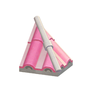 White Wavy hipped roof