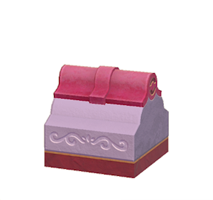 Plum Wavy roof decoration