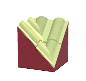 Lime Wavy roof valley