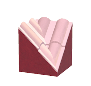 Pink Wavy roof valley