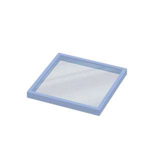 Cyan Window pane (horizontal)