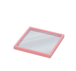 Pink Window pane (horizontal)