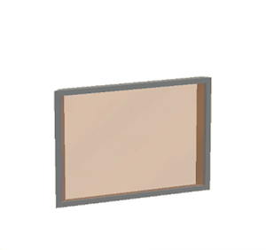 Brown Window pane (sloped)
