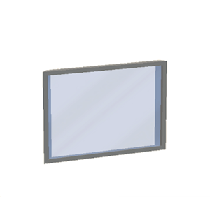Cyan Window pane (sloped)