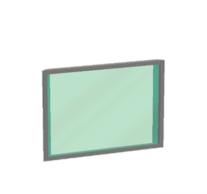 Aquamarine Window pane (sloped)
