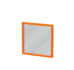 Orange Window pane