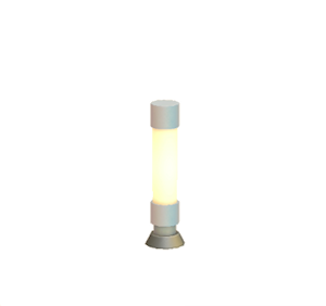 White Wireless power-transmitter post