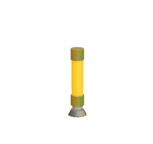 Yellow Wireless power-transmitter switch post